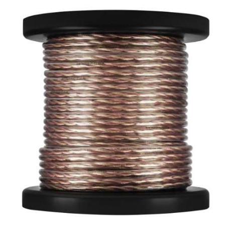 Monster Cable 50' Spool Black Platinum CL Rated XP Clear Jacket Speaker Cable