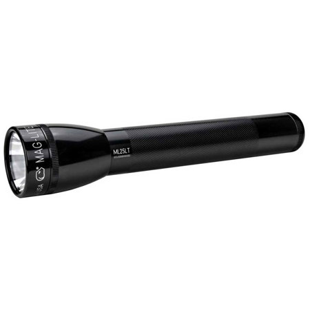 MagLite ML25LT 3-Cell C LED Flashlight, Chipboard Packaging, Black