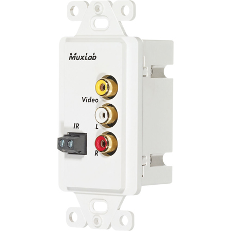 Muxlab Stereo AV/IR Pass-Thru Wall Balun, United States