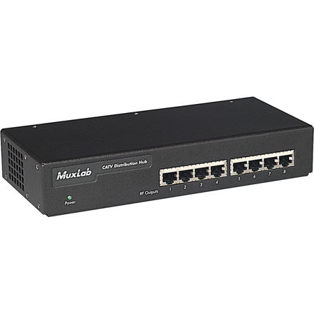 Muxlab CATV Distribution Hub, 8 Ports, 110V