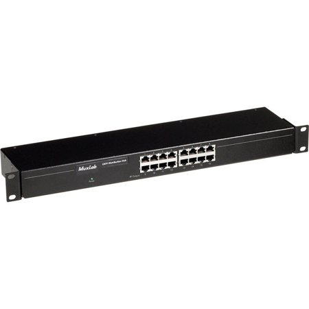 Muxlab CATV Distribution Hub, 16 Ports, 110V