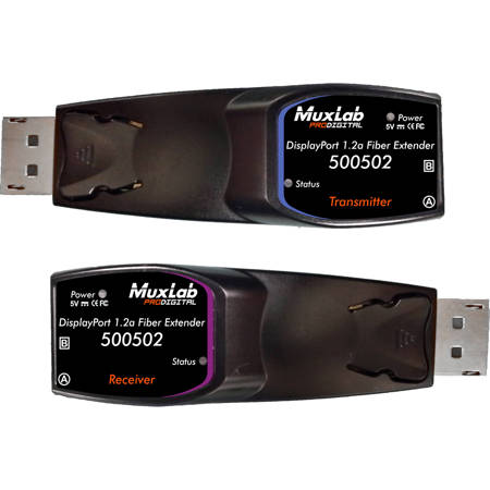 Muxlab DisplayPort 1.2a Fiber Extender Kit