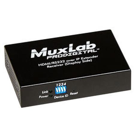 Muxlab HDMI/RS232 Over IP Receiver with PoE