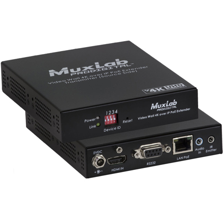 Muxlab 4K UHD HDMI Video Wall Over IP PoE Transmitter