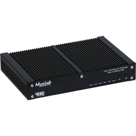 Muxlab 4K UHD AV Over IP Uncompressed Fiber Receiver, US