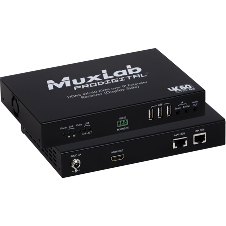 Muxlab 4K UHD HDMI KVM Over IP Extender Receiver