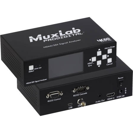 Muxlab 4K UHD HDMI 2.0/3G-SDI Signal Analyzer