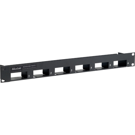 Muxlab 1U Rackmount Balun Chassis 6