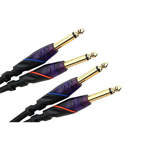 Monster Cable 607125 12' Prolink DJ Series 1/4" Male Pair-Male Pair Cable