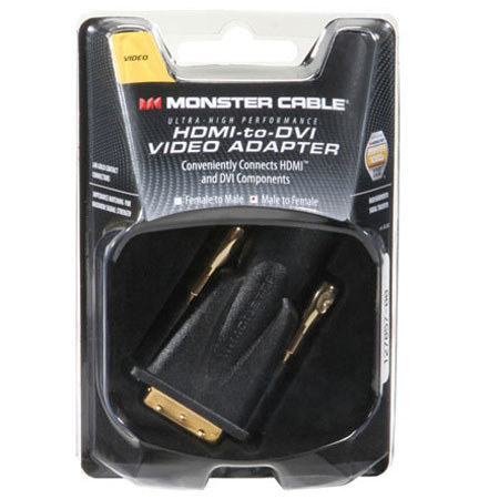 Monster Male DVI to Female HDMI Video Adaptr MKII