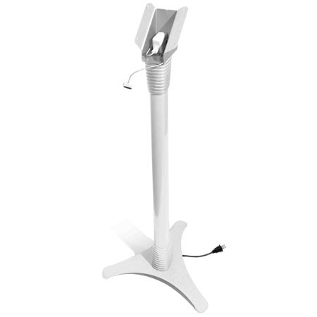 Maclocks Adjustable Floor Stand for iPad, White