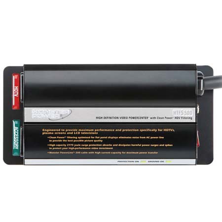 Monster Cable Monster Power HTFS-500 FlatScreen Plasma PowerCenter & Surge Protector with 2-AC Outlets, for Flat Screens, High Definition Video Filters