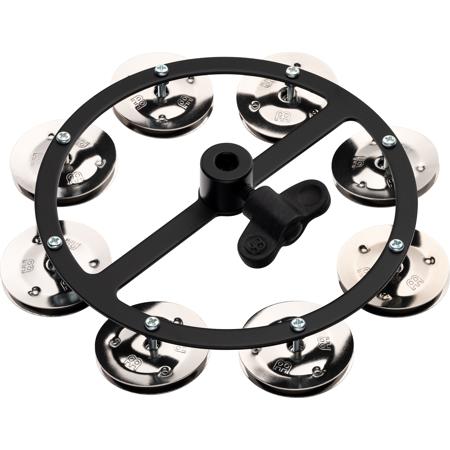 Meinl Headliner Series 5" Mountable Hi-Hat Tambourine with Single-Row Jingles, Black