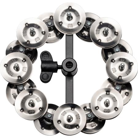 Meinl Headliner 5" Mountable Hi-Hat Tambourine with Double-Row Jingles, Black