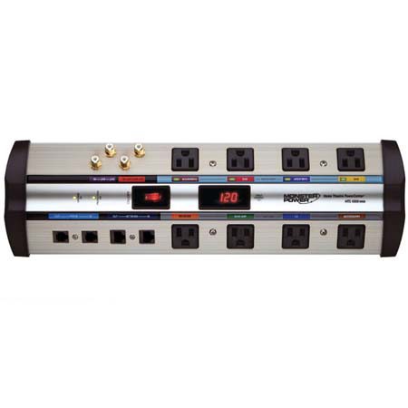 Monster Cable Monster Home Theater PowerCenter HTS 1000 MKIII, 8-Outlets, 4-Coax, Phone & Network with Clean Power