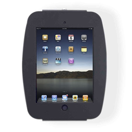 Maclocks Space iPad Enclosure Wall Mount with Security iPad Lock, Black