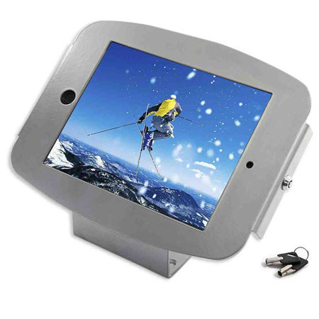 Maclocks Space iPad Enclosure Kiosk for iPad 2/3/4, Silver