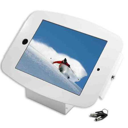 Maclocks Space iPad Enclosure Kiosk for iPad 2/3/4, White