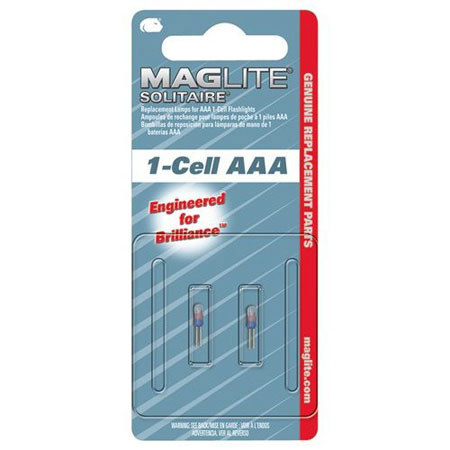 Maglite LK3A001 Replacement Lamp for Solitaire Flashlight, 2-Pack