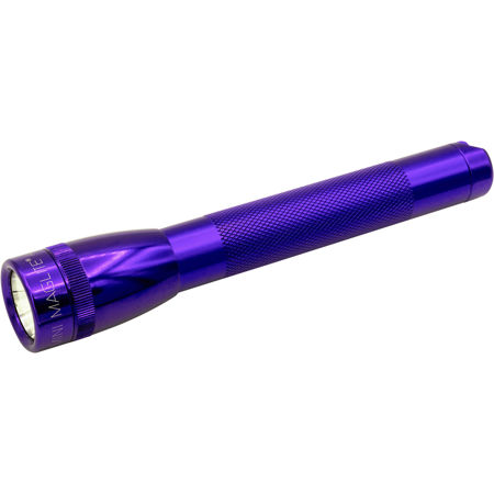 MagLite Mini Maglite 2-Cell AA Incandescent Flashlight w/Box, 14 Lumens, Purple