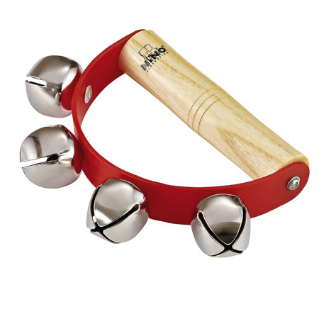 Meinl Sleigh Bells with Wooden Handle, Red
