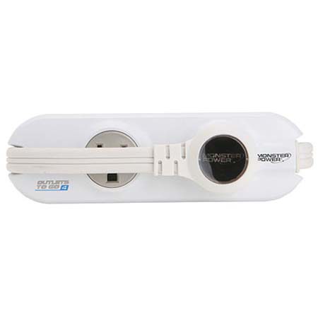 Monster Cable 109162 Power Outlets To Go, White