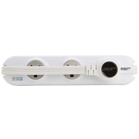 Monster Cable 109638 Power Outlets To Go, White