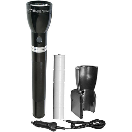 MagLite Magcharger LED Rechargeable Flashlight with 12V DC Adapter