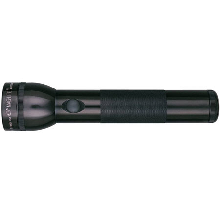 Maglite S2D016 2-Cell D Battery Flashlight, Black