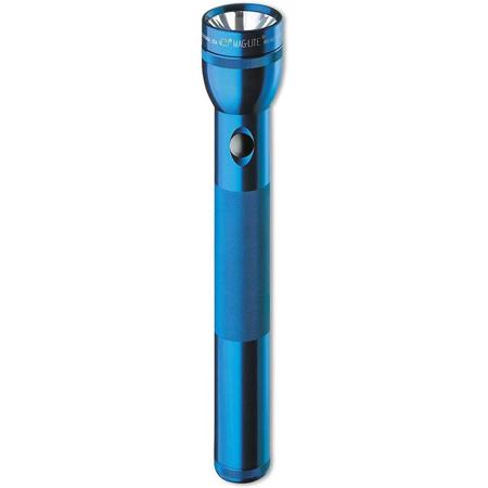 MagLite 3-Cell D Flashlight with 2 White Star Lamps, 45 Lumens, Blue