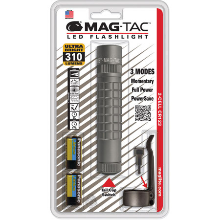 Maglite SG2LRG6 Mag-Tac LED Flashlight, 310 Lumens, Urban Gray