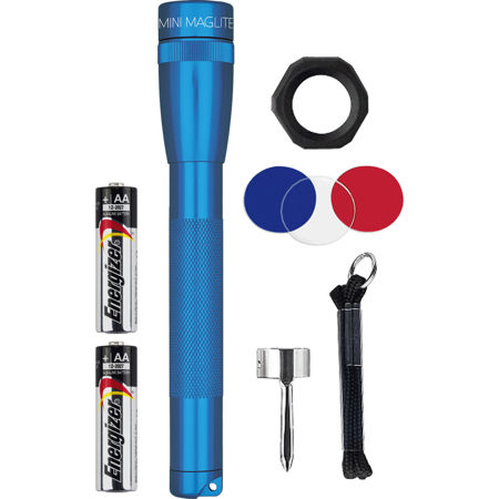 MagLite Mini MagLite 2-Cell AA LED Flashlight Combo Pack, Blue