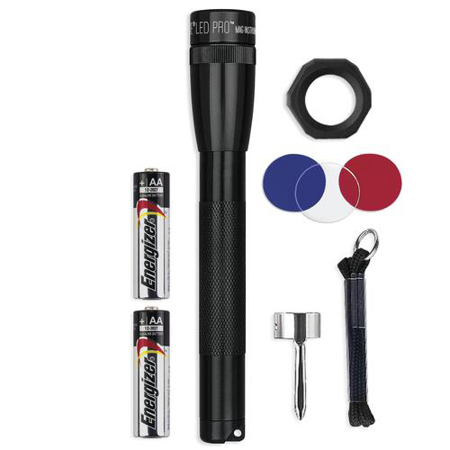 MagLite Mini MagLite PRO 2-Cell AA LED Flashlight Combo Pack, 272 Lumens, Black