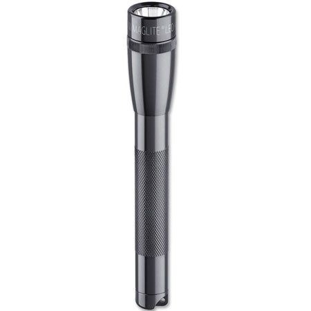 Maglite SP2P09H Mini Maglite PRO LED Flashlight with 2AA Batteries/Holster, Gray