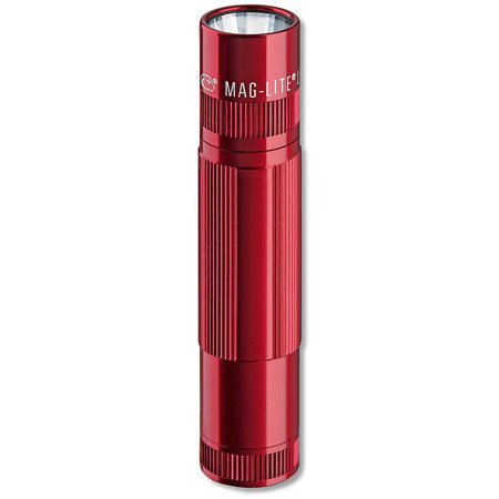 Maglite XL100-S3036 3 AAA-Cell LED Flashlight, Red