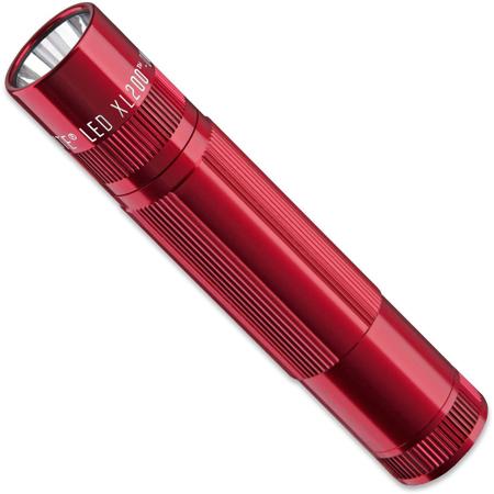 MagLite XL200 3-Cell AAA LED Flashlight, Presentation Box, Red