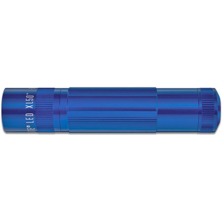 Maglite XL50 LED Flashlight with Strobe, 200 Lumen, Blue