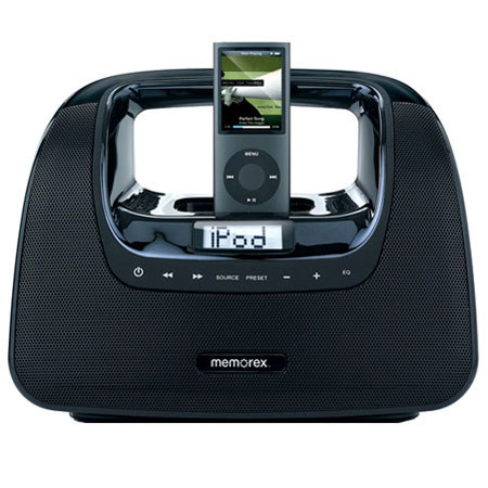 Memorex Minimove Mix3 Portable Boombox for iPods, Black