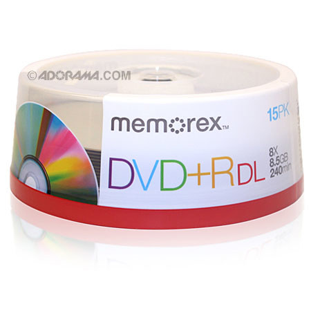 Memorex 5715 Disk 2.4x to 8x DVD+R 8.5GB Double Layer