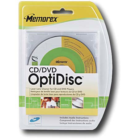 Memorex 8003 CD/DVD Optidisc CD/DVD Lens Cleaner