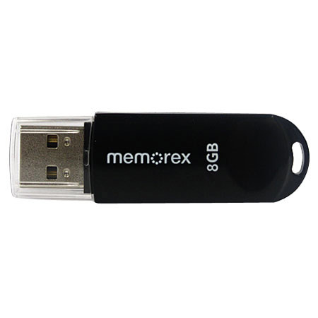 Memorex 98179 8GB Mini TravelDrive USB 2.0,Glossy Black