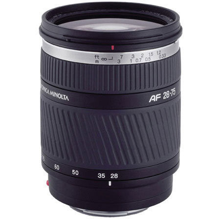 Konica - Minolta 28-75mm f/2.8 D Wide Angle-Telephoto Auto Focus Zoom Lens for the Maxxum & Sony Alpha Mount.