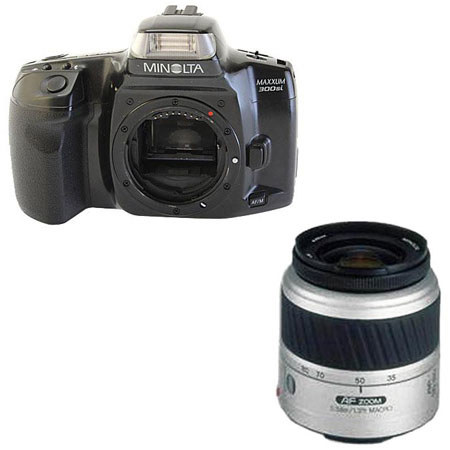 Minolta Maxxum 300si 35mm Film SLR Body, Bundle w/Konica Minolta 35-80 Zoom Lens