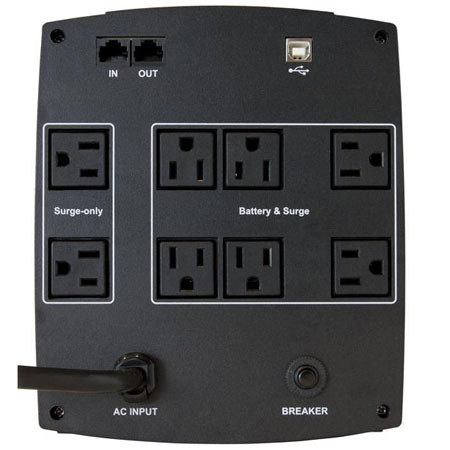 Minuteman PRO500LCD Line Interactive UPS with 8 Outlets