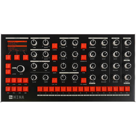 Melbourne Instruments NINA 12 Voice Analog Polyphonic Synthesizer with Motorized Controls