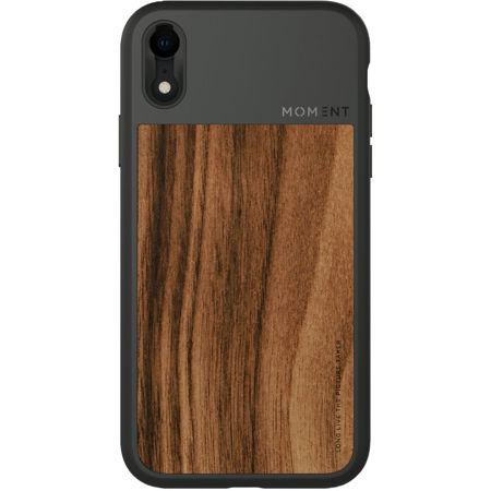 Moment iPhone XR Photo Case, Walnut Wood