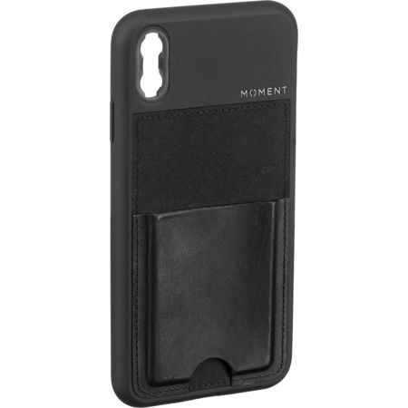 Moment iPhone XR Wallet Photo Case, Black Leather