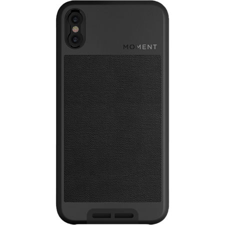 Moment iPhone X Photo Case, Black Canvas