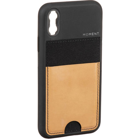 Moment iPhone XS Wallet Photo Case, Natural Leather