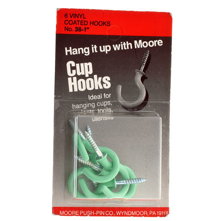 Moore 6 HOOKS PER CARD - Green